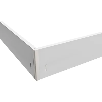 Cadre pour montage en surface de luminaires rétroéclairés Algine Slim / 600 x 600 x 70 mm, blanc, pliable