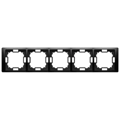 Cadre Simon Basic Neos WMYZ-04520N-Z013 NEOS à 5 modules – universel horizontal et vertical ; noir