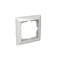 Cadre simple Basic55 avec anneau décoratif, blanc alpin