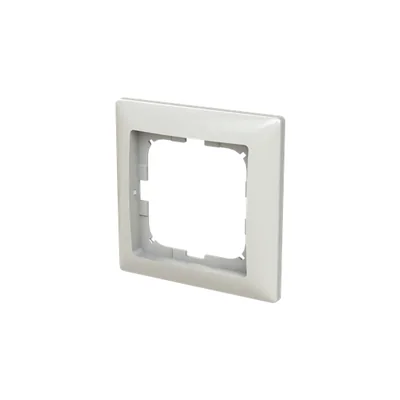 Cadre simple Basic55 avec anneau décoratif, blanc alpin