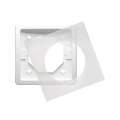 Cadre simple pour version étanche aux éclaboussures IP44 avec joint blanc