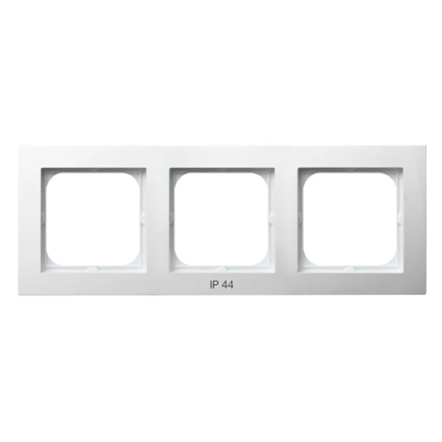 Cadre triple AS pour interrupteurs IP44, blanc