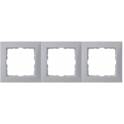 Cadre triple en aluminium, verni mat