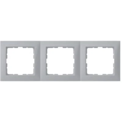 Cadre triple en aluminium, verni mat
