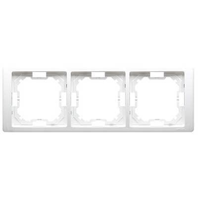 Cadre triple NEOS - universel horizontal et vertical, blanc