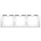 Cadre triple NEOS - universel horizontal et vertical, blanc