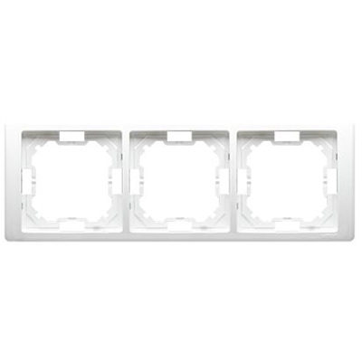 Cadre triple NEOS - universel horizontal et vertical, blanc