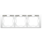 Cadre triple NEOS - universel horizontal et vertical, blanc