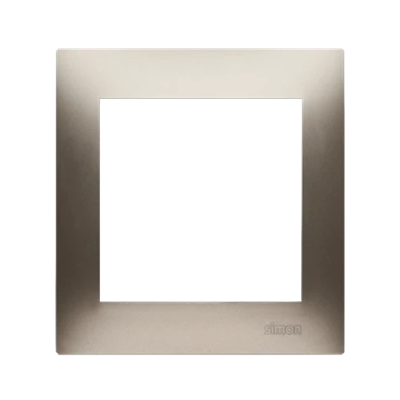 Cadre universel 1 poste pour boîtes en plaques de plâtre IP20 / IP44 or (métallique)