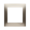 Cadre universel 1 poste pour boîtes en plaques de plâtre IP20 / IP44 or (métallique)