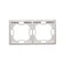 Cadre universel double, horizontal et vertical blanc