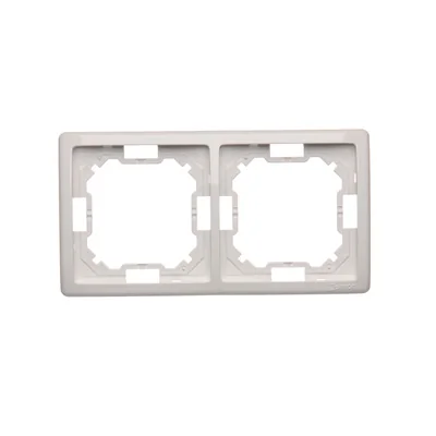 Cadre universel double, horizontal et vertical blanc