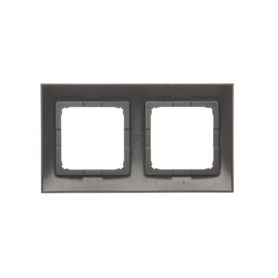 Cadre universel double IP20 / IP44, anthracite (métallique)