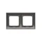 Cadre universel double IP20 / IP44, anthracite (métallique)