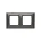 Cadre universel double IP20 / IP44, anthracite (métallique)