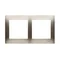 Cadre universel double pour boîtes en plaques de plâtre IP20 / IP44, or (métallique)