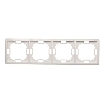 Cadre universel quadruple, horizontal et vertical, blanc