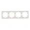 Cadre universel quadruple, horizontal et vertical, blanc