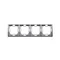 Cadre universel quadruple inox horizontal et vertical (métallique)