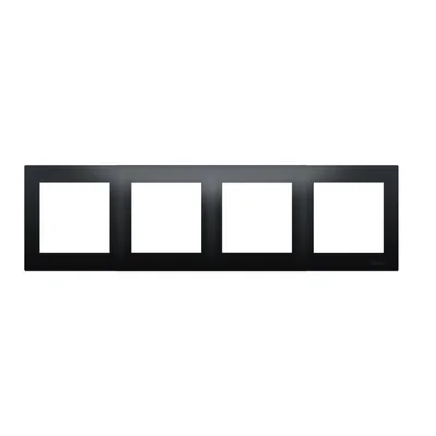 Cadre universel quadruple IP20 / IP44, anthracite (métallique)