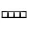 Cadre universel quadruple IP20 / IP44, anthracite (métallique)