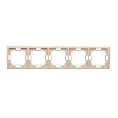Cadre universel quintuple, horizontal et vertical, beige