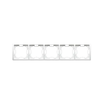 Cadre universel quintuple, horizontal et vertical, blanc