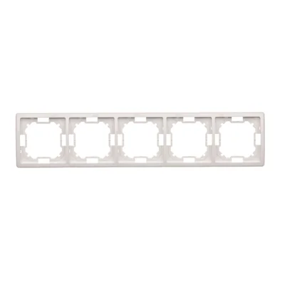Cadre universel quintuple, horizontal et vertical, blanc