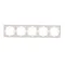 Cadre universel quintuple, horizontal et vertical, blanc