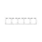Cadre universel quintuple, horizontal et vertical, blanc