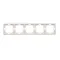Cadre universel quintuple, horizontal et vertical, blanc