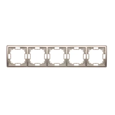 Cadre universel quintuple, horizontal et vertical, satiné (métallique)