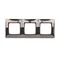 Cadre universel triple IP20 / IP44, acier foncé