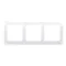 Cadre universel triple IP20 / IP44, blanc