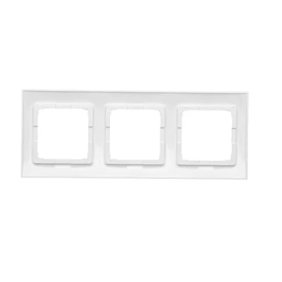 Cadre universel triple IP20 / IP44, blanc