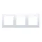 Cadre universel triple IP20 / IP44, blanc