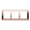 Cadre universel triple IP20 / IP44, cuivre rustique