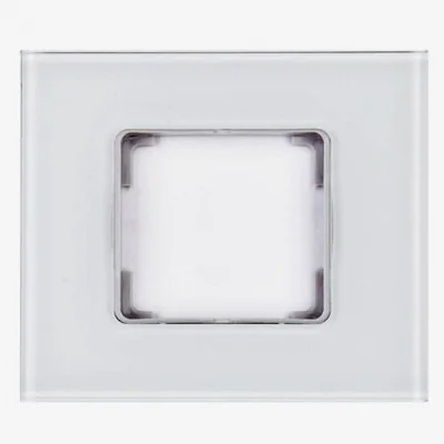 CADRE x 1 VERRE couleur: acier miroir