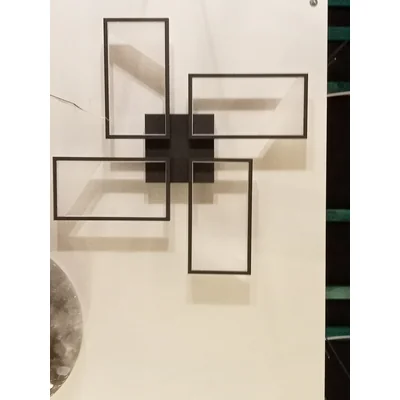 CAFU Lampada da soffitto 54,4x54,4 cm nera