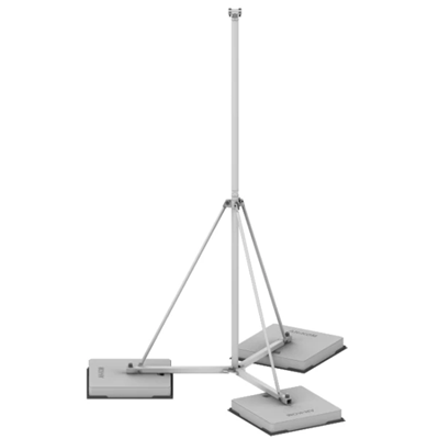 Cage lightning protection mast on a tripod, height 2000mm RP I,III hot-dip galvanized