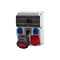 CAJA 12M Verteilerkasten - Steckdosen 32/5, 63A 5p, 2x230V, 0/1 (63A) IP44