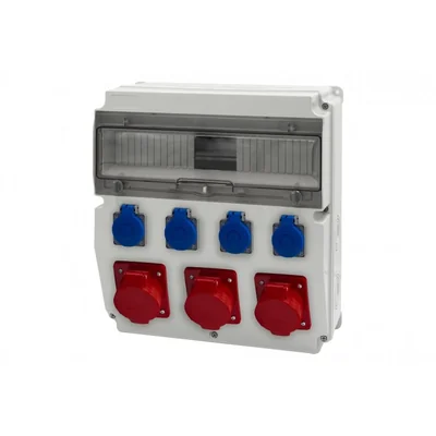 CAJA 15M distribution board - sockets 16A 5p, 2x32A 5p, 4x230V IP44