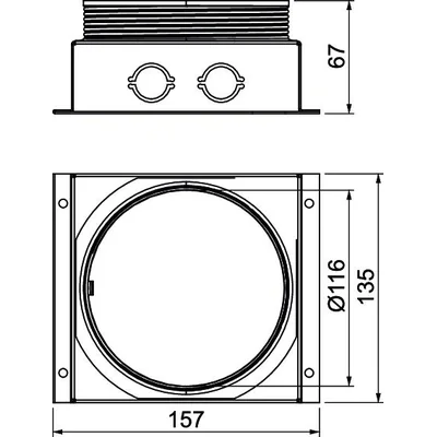 Caja bajo suelo UDL2-120
