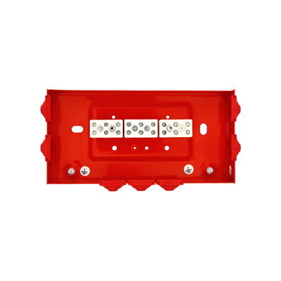 Caja cortafuegos rectangular E90 3x3x4mm2 103x30x197mm roja