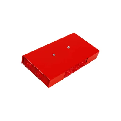 Caja cortafuegos rectangular E90 3x3x4mm2 103x30x197mm roja