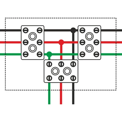 Caja cortafuegos rectangular E90 3x3x6mm2 125x36x225mm roja