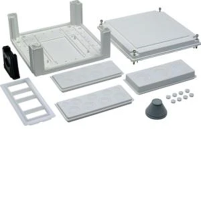 Caja de conexión, clase IP54 Aislamiento II, 324x307x149mm, UNIVERS N, lateral, vacío