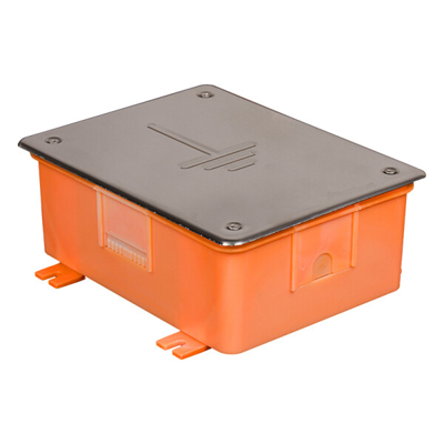 Caja de conexiones de protección contra rayos naranja PZO INOX con tapa de acero inoxidable