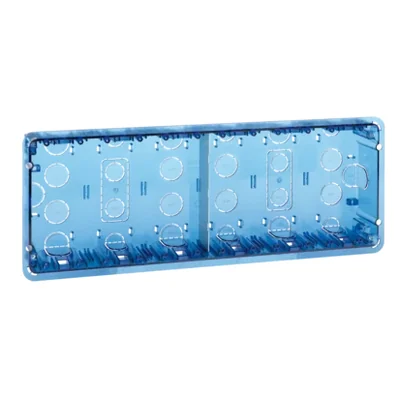 Caja de empotrar 6 módulos SIMON 500 12×K45 azul