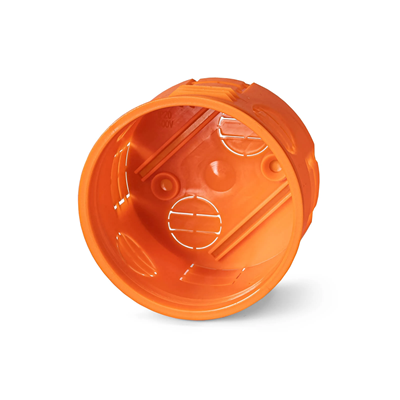 Caja de empotrar con tapa Z70KF fi70mm, placa naranja